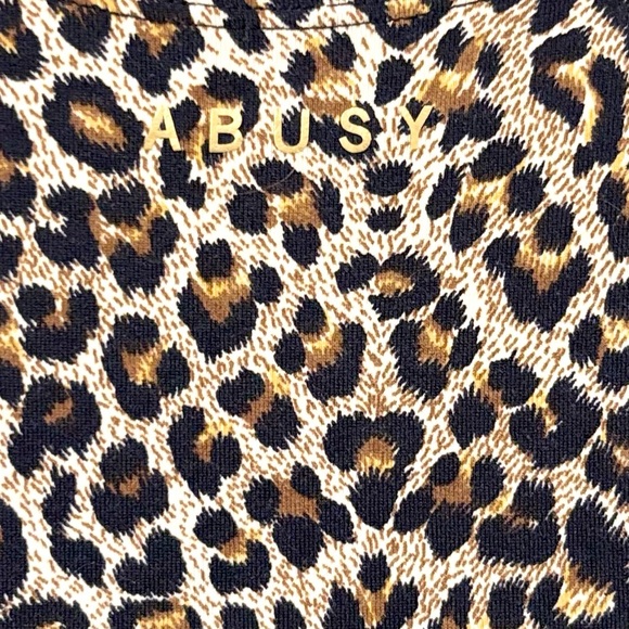 Leopard Print Active Racer Back Top - Picture 3 of 4